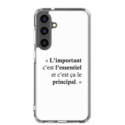 Coque Samsung L’important c’est l’essentiel et c’est ça le principal