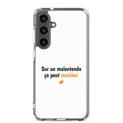 Coque Samsung Sur un malentendu ça peut matcher - Sedurro