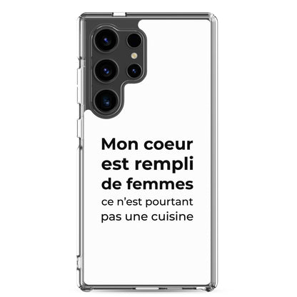 Coque Samsung Mon cœur est rempli de femmes ce n'est pourtant pas une cuisine - Sedurro