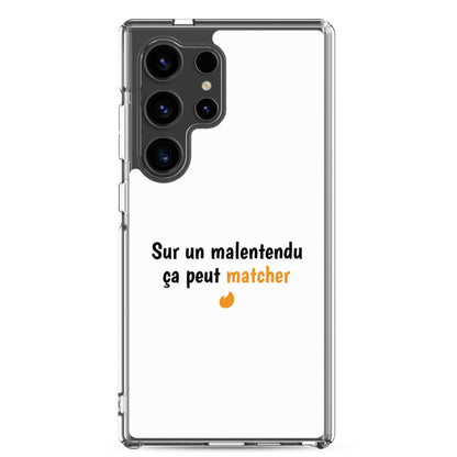 Coque Samsung Sur un malentendu ça peut matcher - Sedurro