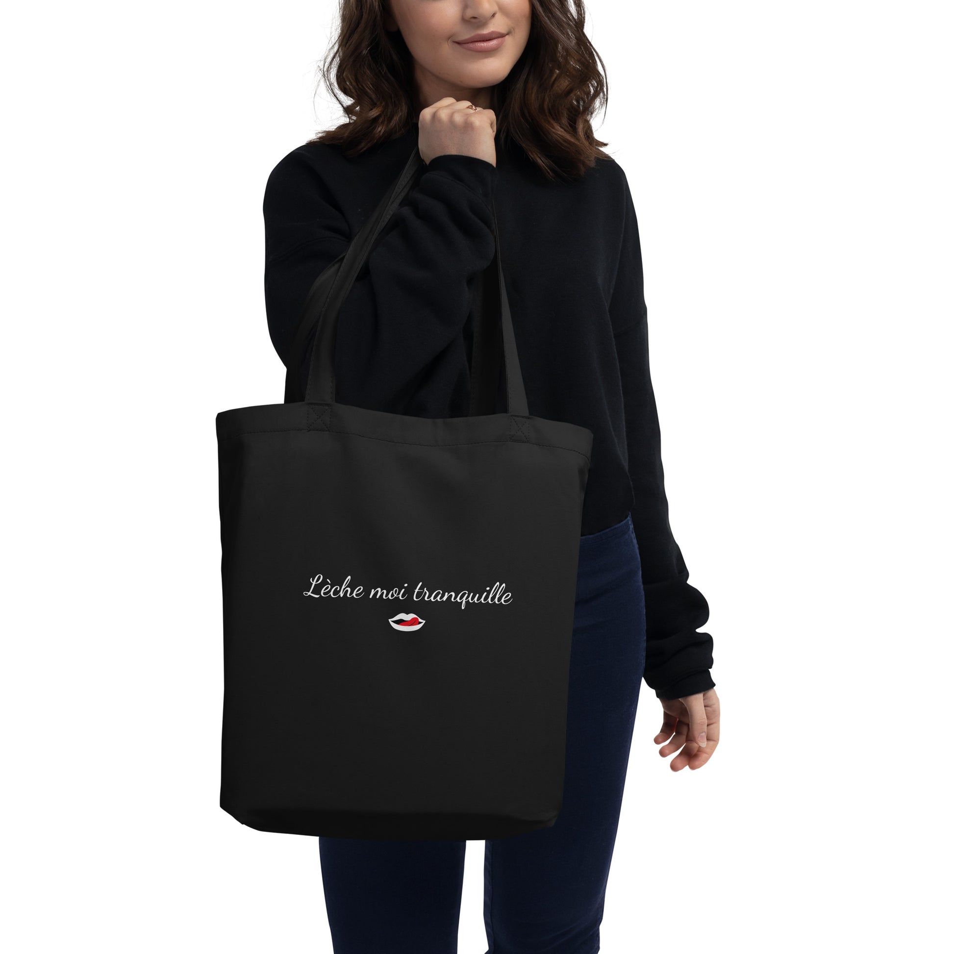 Tote bag bio Lèche moi tranquille - Sedurro