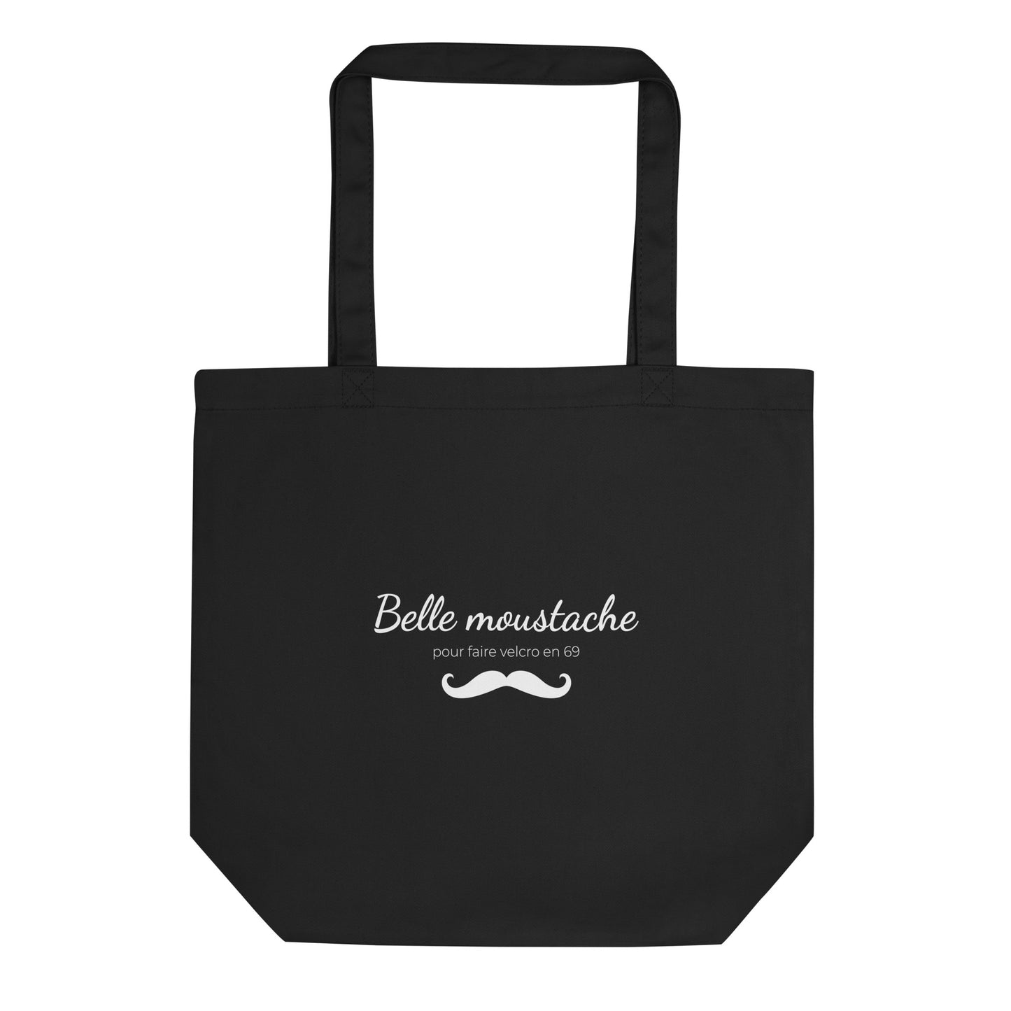 Tote bag bio Belle moustache pour faire velcro en 69 Sedurro