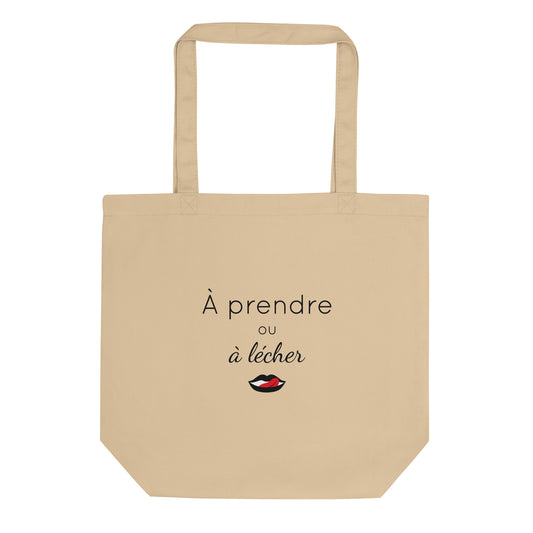 Tote bag bio À prendre ou à lécher - Sedurro