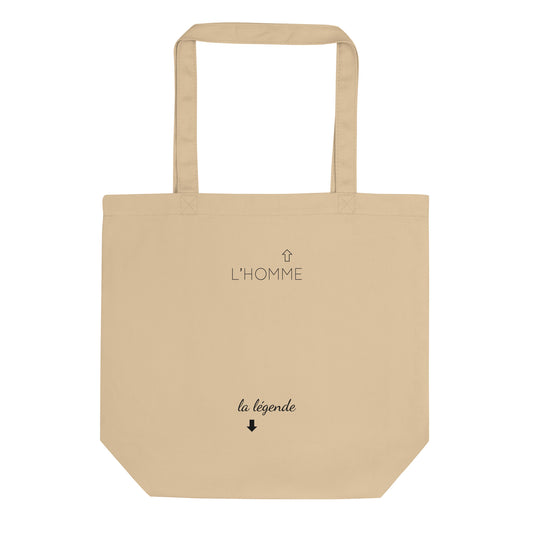 Tote bag bio L'homme et la légende - Sedurro