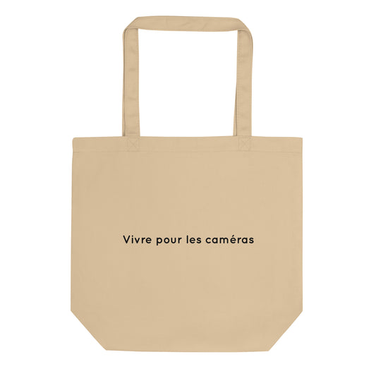 Tote bag bio Vivre pour les caméras - Sedurro