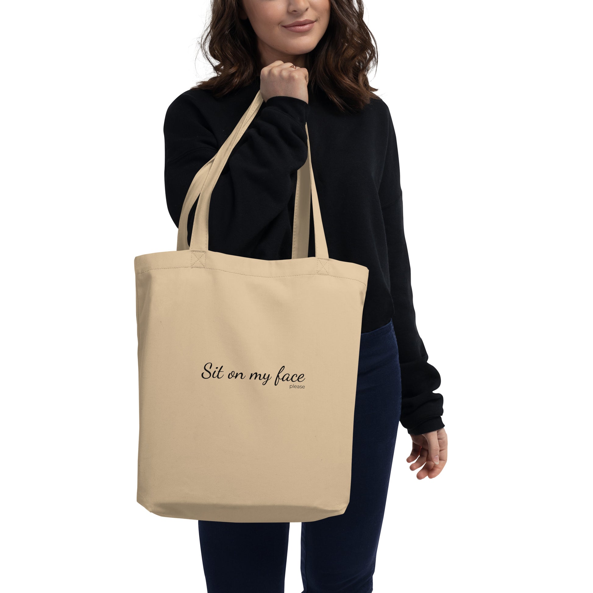 Organic tote bag Sit on my face please – Sedurro