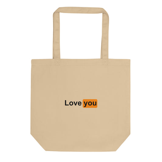 Organic tote bag Love you logo PH