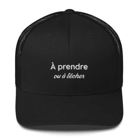 Casquette brodée À prendre ou à lécher - Sedurro