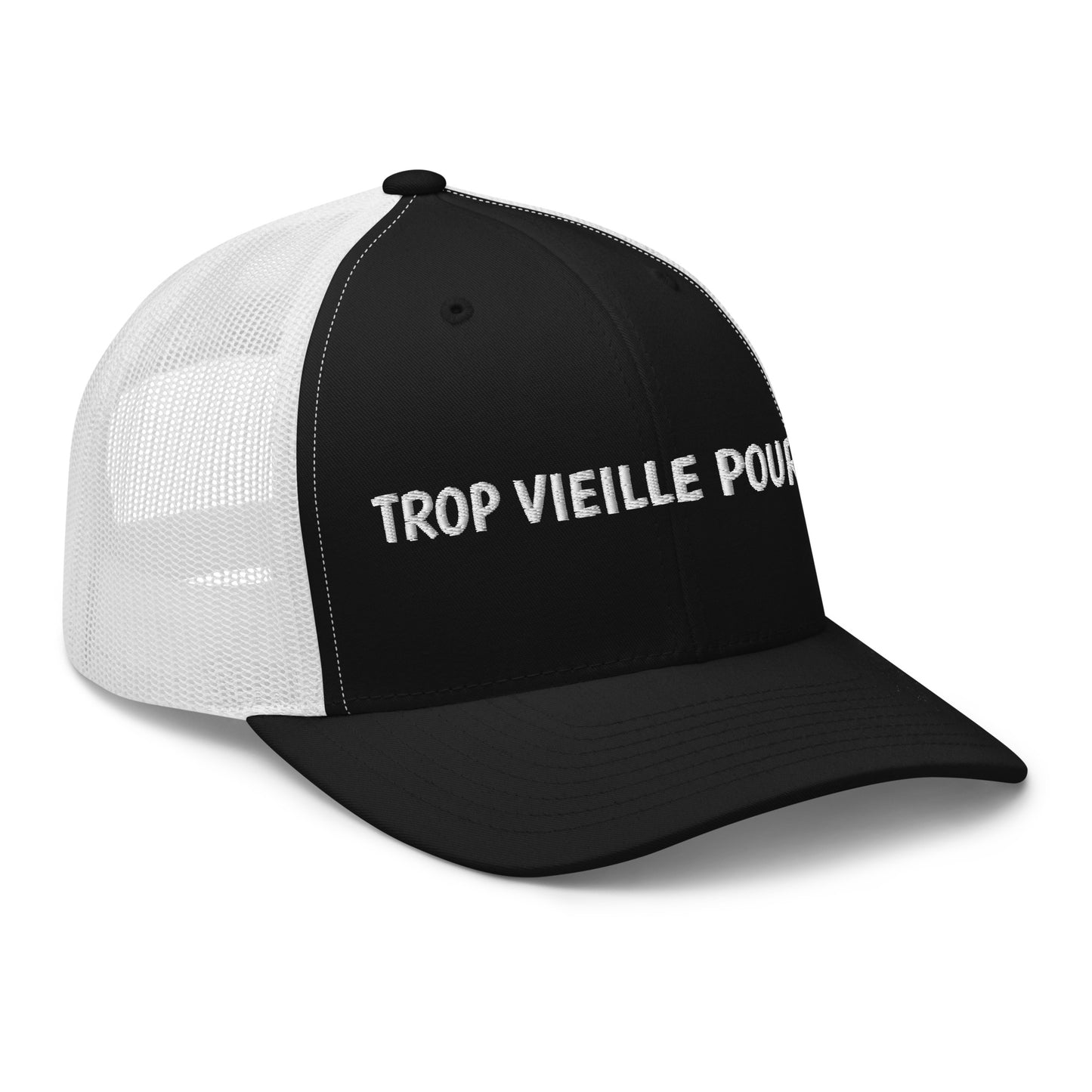 Casquette brodée Trop vieille pour Leo - Sedurro