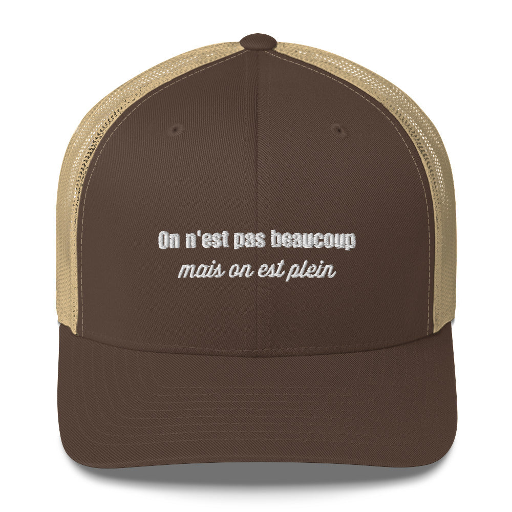 Casquette brodée On n'est pas beaucoup mais on est plein - Sedurro