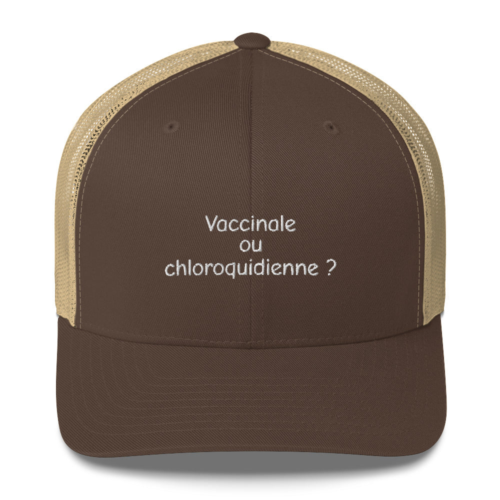 Casquette brodée Vaccinale ou chloroquidienne Sedurro