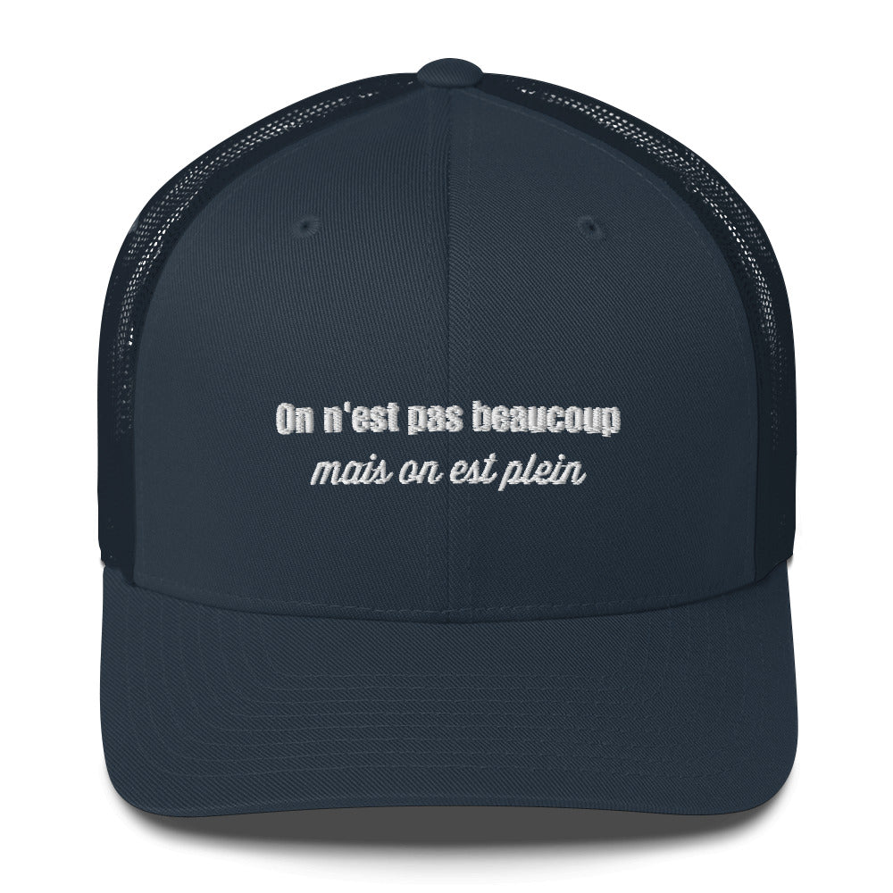 Casquette brodée On n'est pas beaucoup mais on est plein - Sedurro