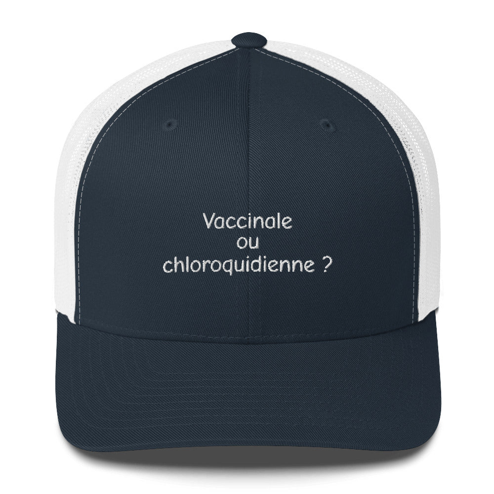 Casquette brodée Vaccinale ou chloroquidienne Sedurro