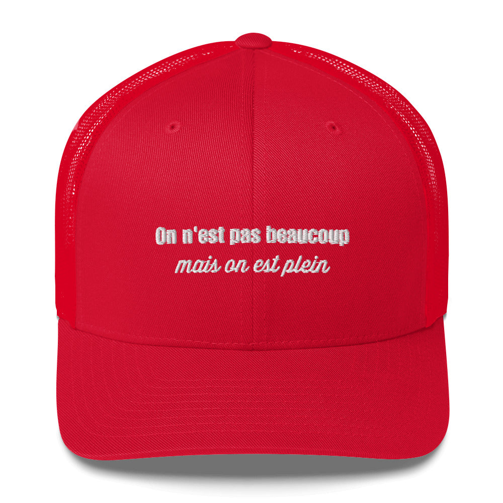 Casquette brodée On n'est pas beaucoup mais on est plein - Sedurro