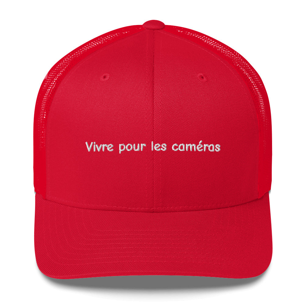 Casquette brodée Vivre pour les caméras Sedurro