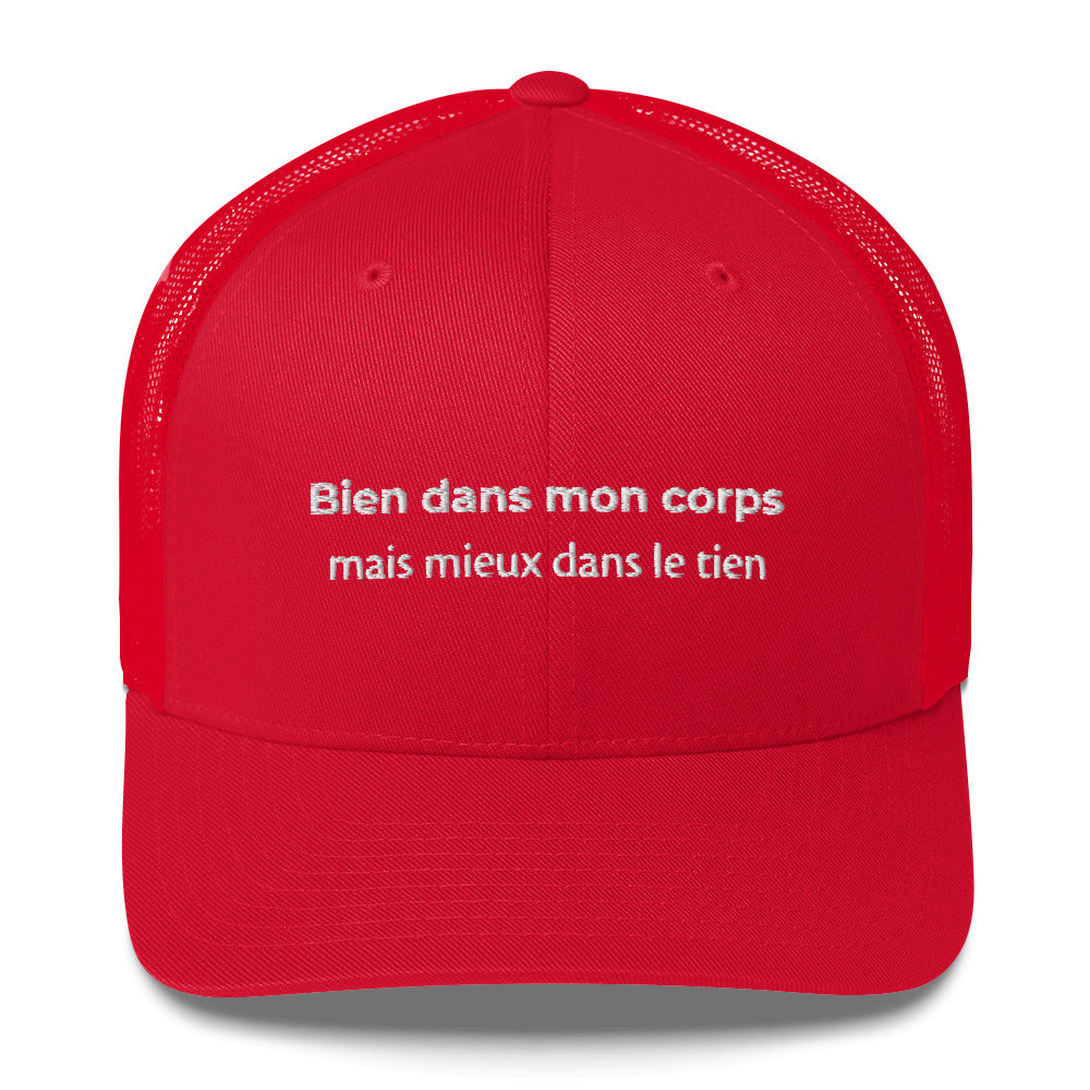 Casquette brodée Bien dans mon corps mais mieux dans le tien Sedurro