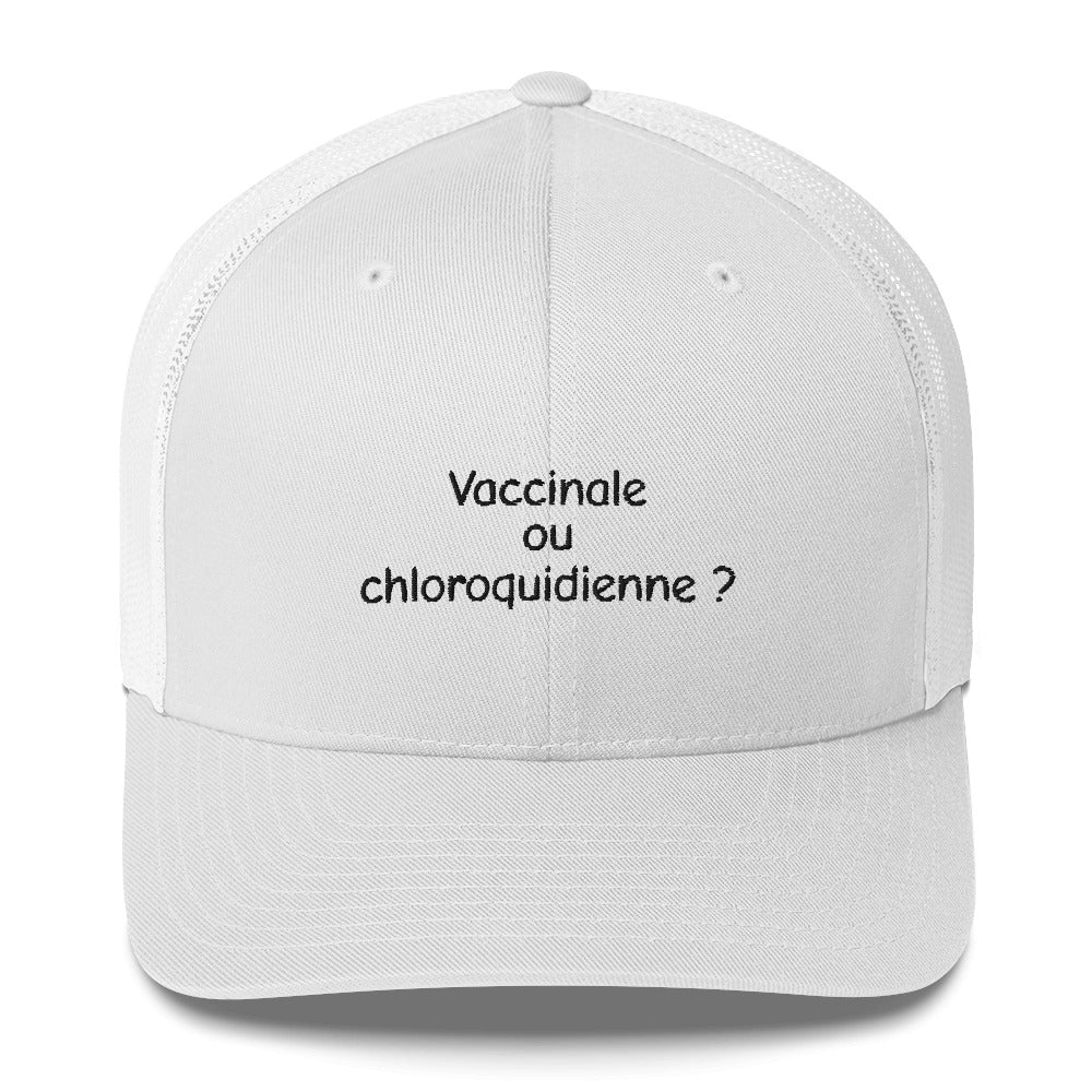 Casquette brodée Vaccinale ou chloroquidienne Sedurro