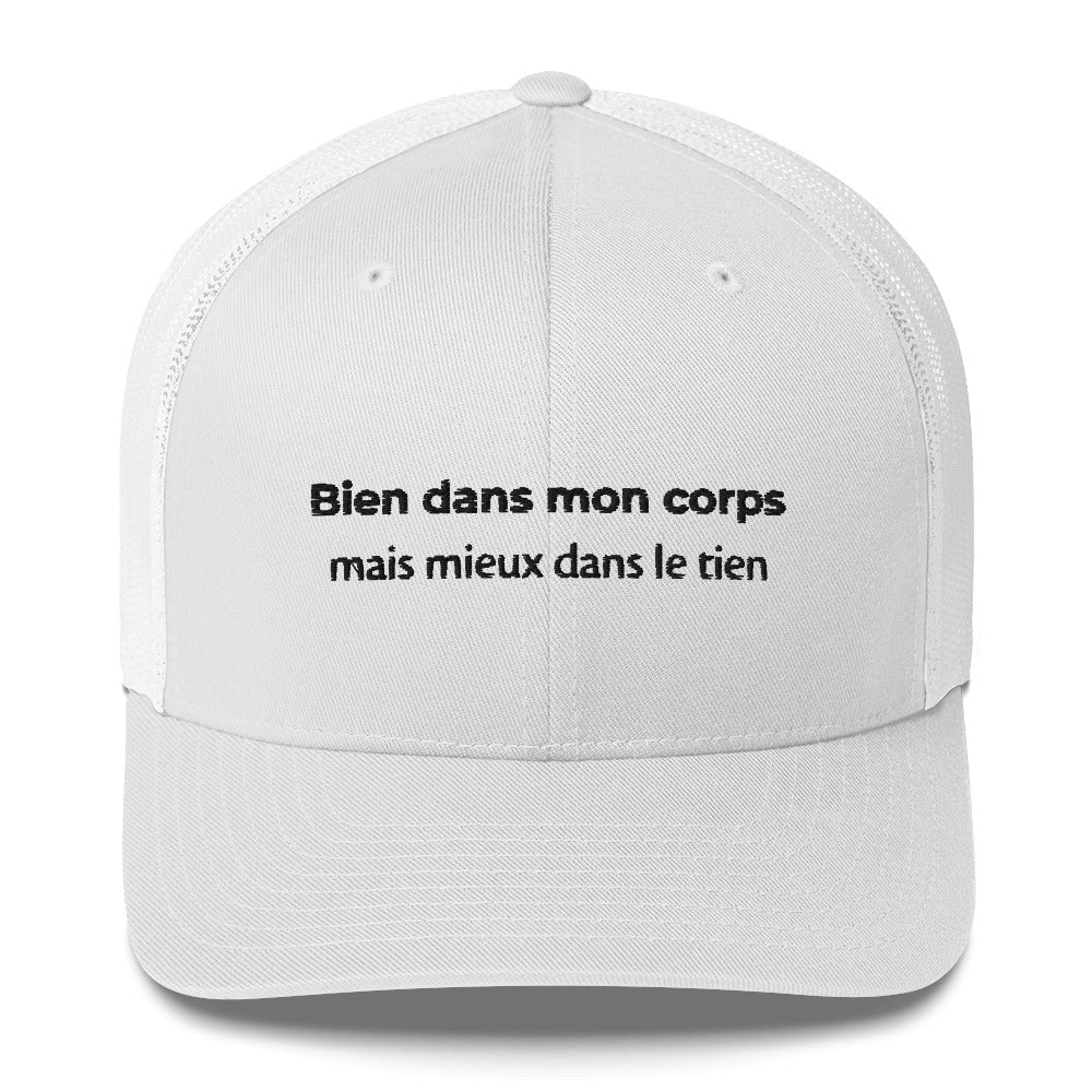 Casquette brodée Bien dans mon corps mais mieux dans le tien Sedurro