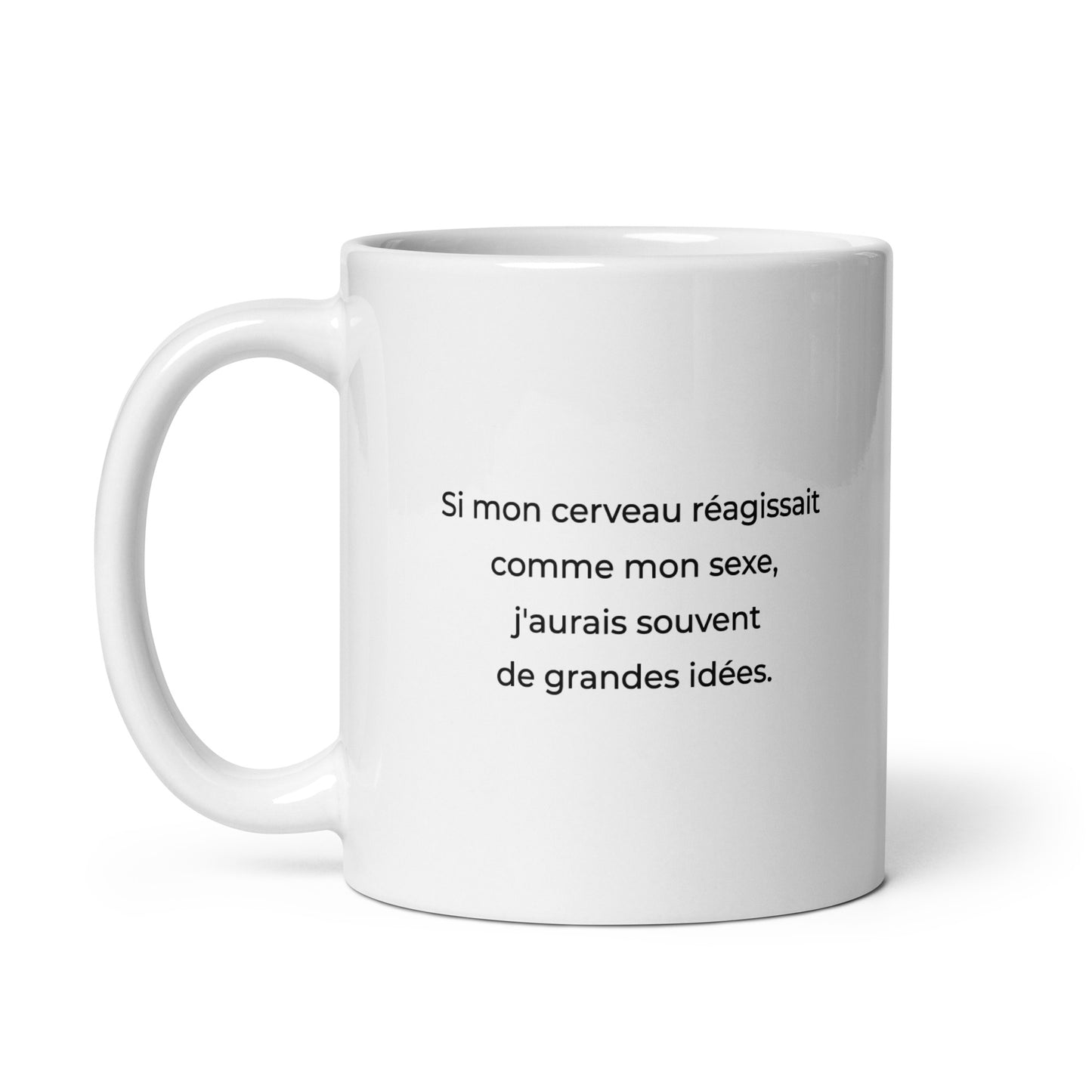 Mug Si mon cerveau réagissait comme mon sexe j'aurais souvent de grandes idées Sedurro