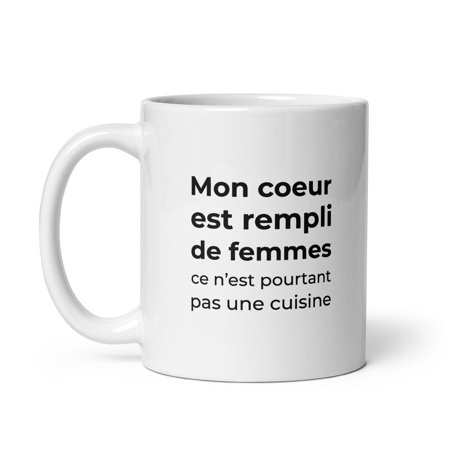 Mug Mon cœur est rempli de femmes ce n'est pourtant pas une cuisine Sedurro