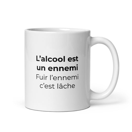 Mug L'alcool est un ennemi fuir l'ennemi c'est lâche Sedurro