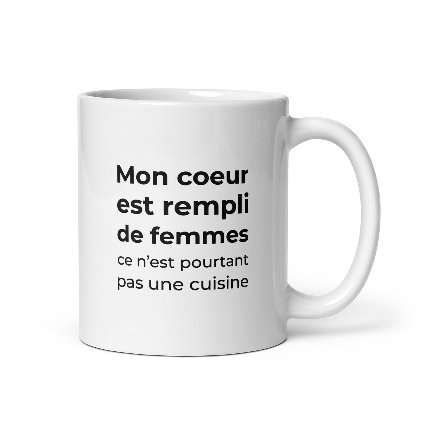 Mug Mon cœur est rempli de femmes ce n'est pourtant pas une cuisine Sedurro