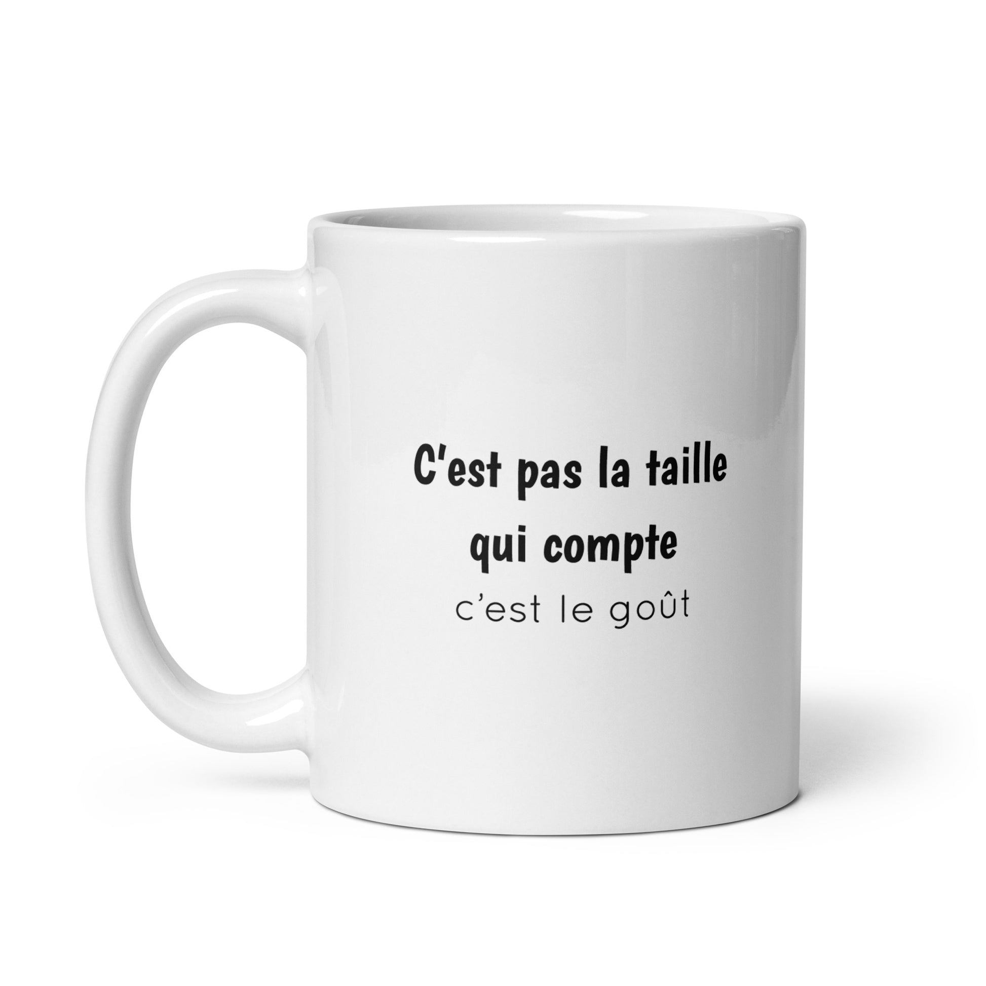 Mug C'est pas la taille qui compte c'est le goût - Sedurro