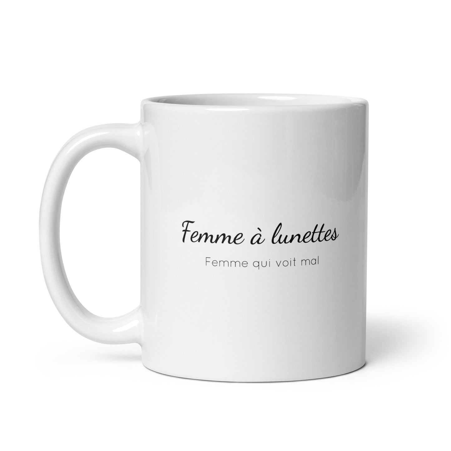 Mug Femme à lunettes femme qui voit mal - Sedurro