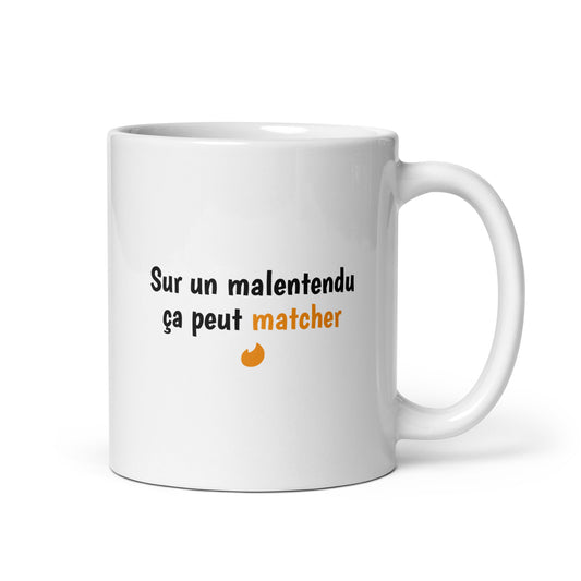 Mug Sur un malentendu ça peut matcher - Sedurro