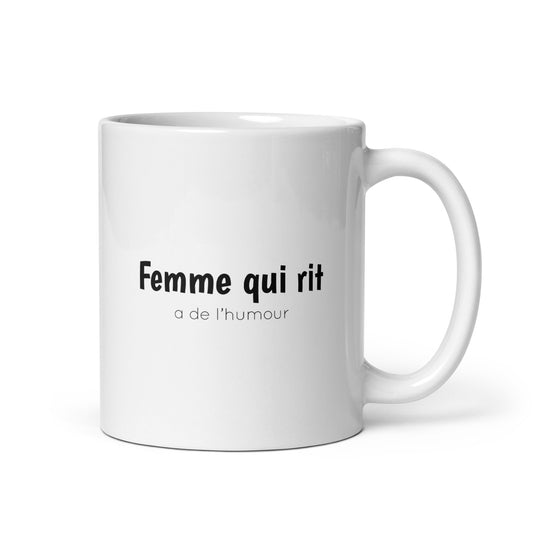 Mug Femme qui rit a de l'humour - Sedurro